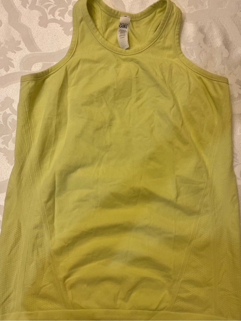 Athleta Lemon Yellow Racerback Tank - Girls